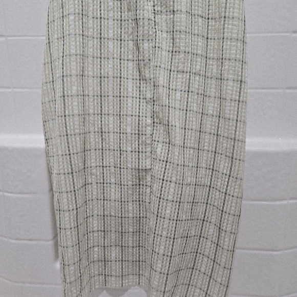 Cider Checked Patterned Ruched Midi Dress - Picture 6 of 10